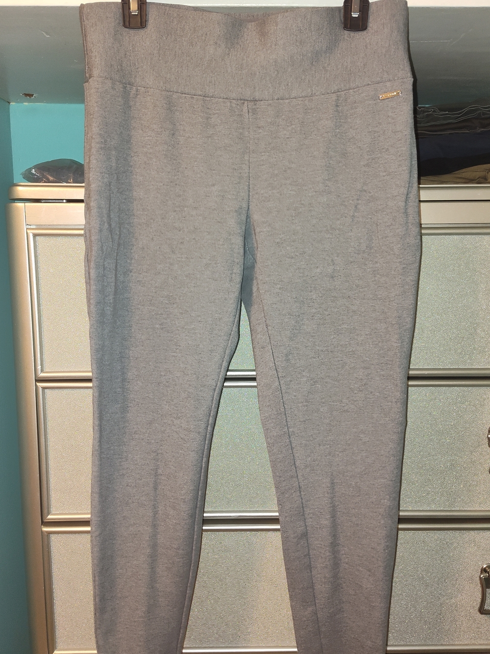 Gray Women’s Ponte Knit Ankle Pants